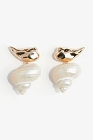 Seashell-pendant Earrings