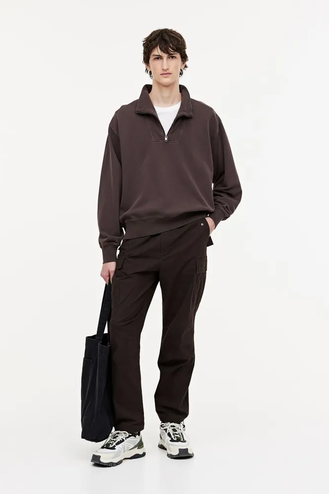 H&M Loose Fit Half-zip Sweatshirt