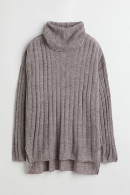 Rib-knit Wool-blend Sweater