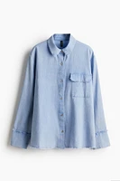 Linen-blend shirt