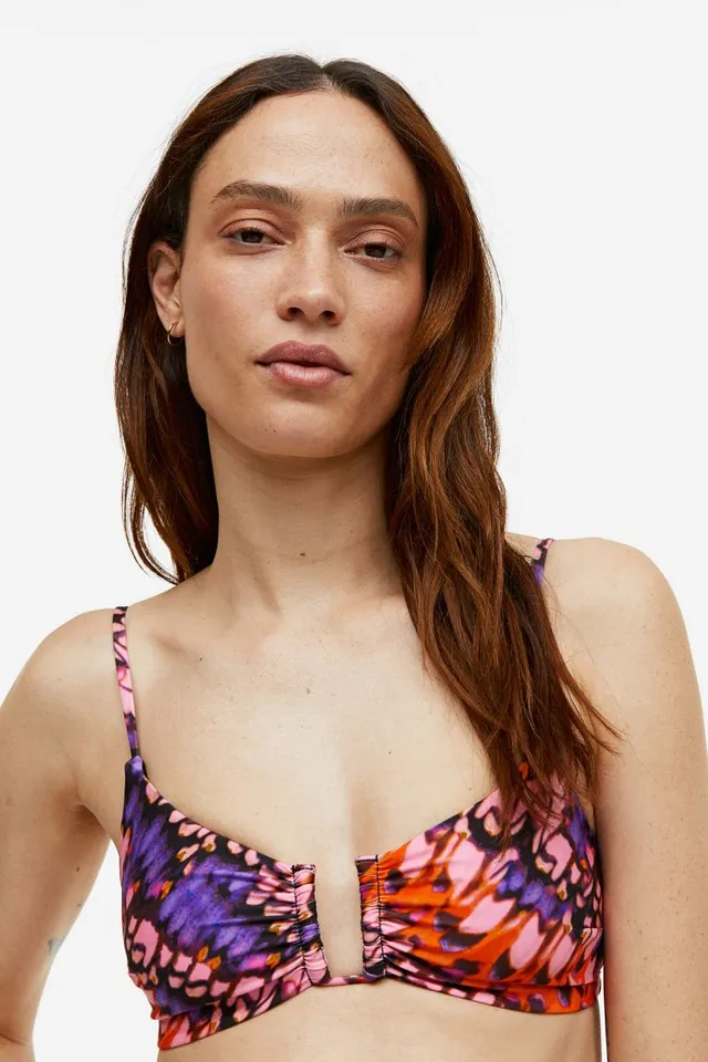 Dolce Vita Macrame Bikini Top in Whipped Print