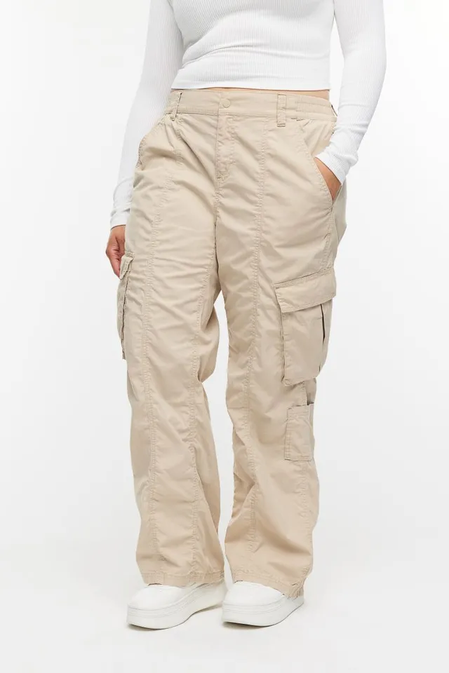 Curvy Fit Cotton Cargo Pants