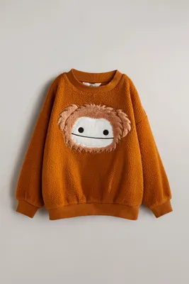 Oversized Teddy Fleece Sweatshirt