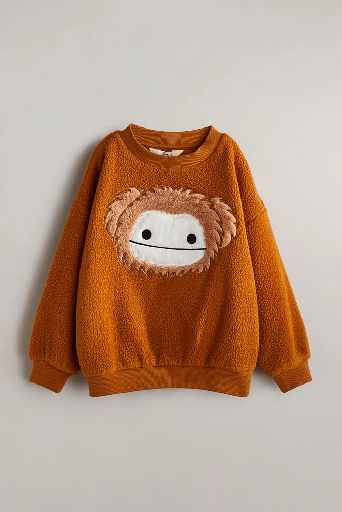 Oversized Teddy Fleece Sweatshirt