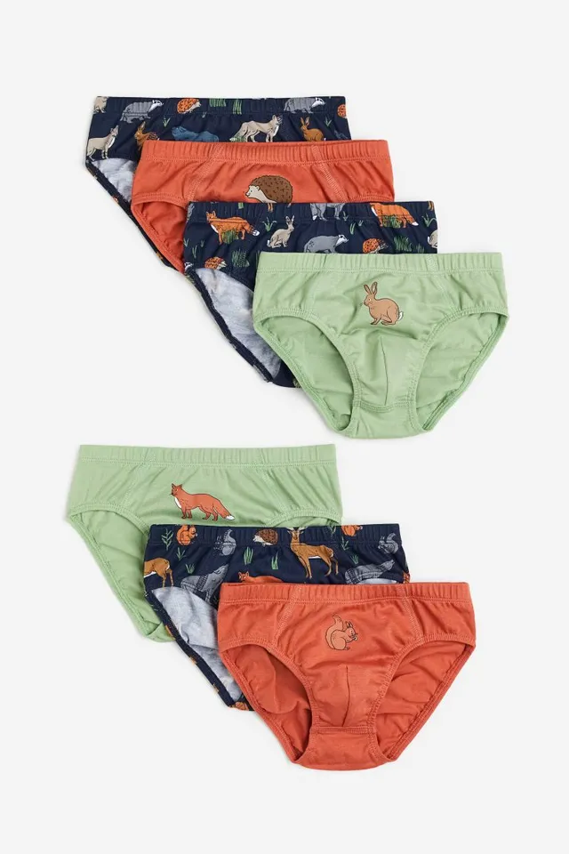 Printed Brief Underwear 7-Pack for Boys