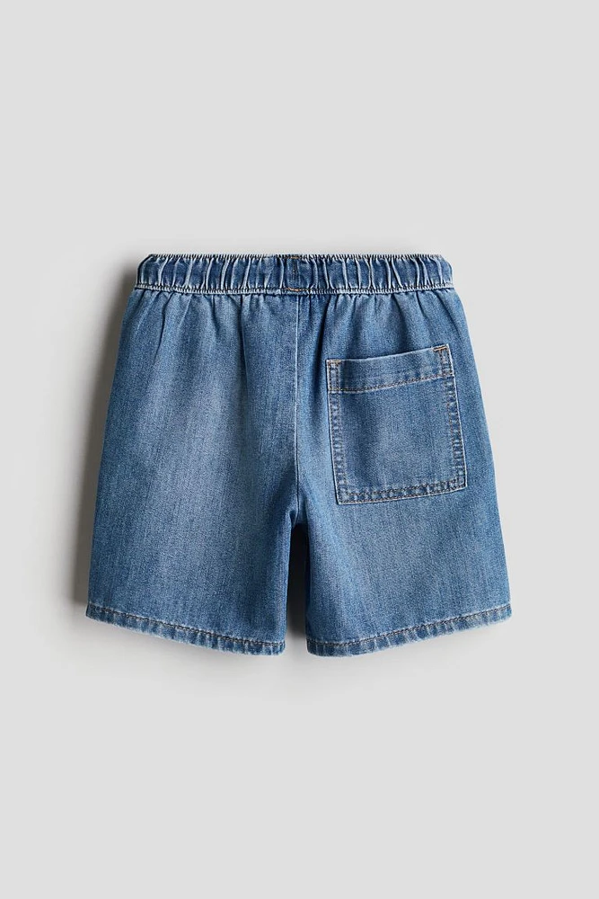 Pull-on Denim Shorts