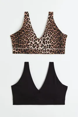 2-pack Non-padded Jersey Bra Tops