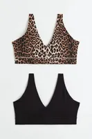 2-pack Non-padded Jersey Bra Tops