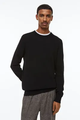 Slim Fit Fine-knit Cotton Sweater