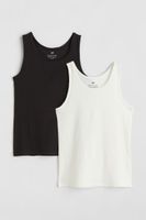 2-pack Ribbed Cotton Tank Tops