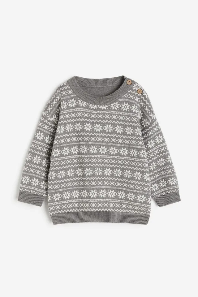 H&M, Shirts, Hm Gray Sweater Knit Hoodie