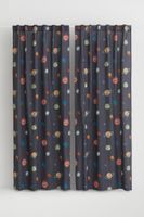 2-pack Patterned Cotton Curtains