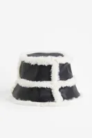 Bucket Hat with Fluffy Trim