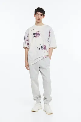 Pantalon Regular Fit en molleton de coton