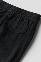 Linen-blend Cargo Pants