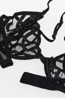 Non-padded Underwire Mesh Bra