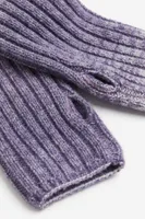 Rib-knit Arm Warmers