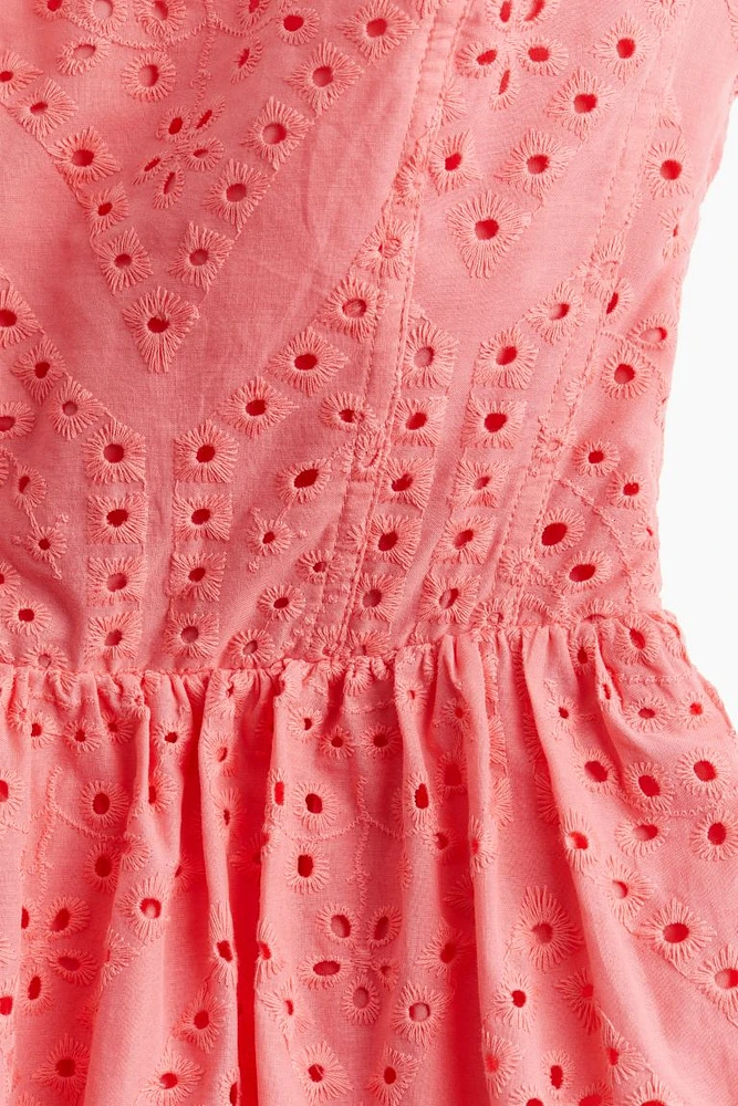 Eyelet Embroidered Bandeau Dress