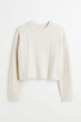 H&M+ Cable-knit Sweater