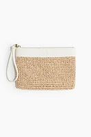 Bolso clutch de paja