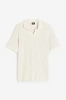 Polo Regular Fit en maille ajourée