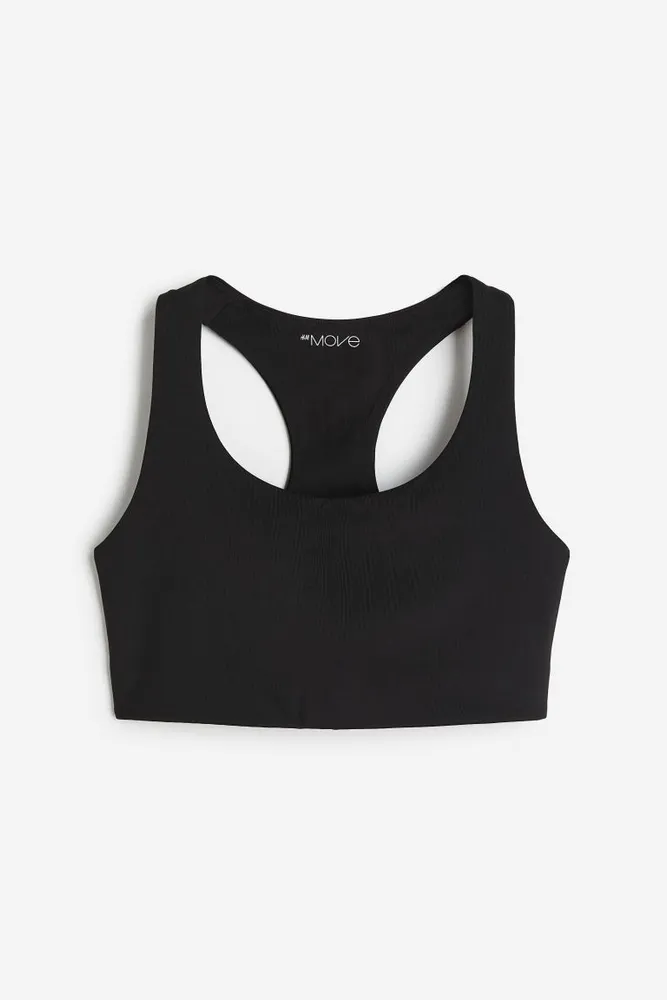 Medium Support Sports bra in DryMove™ - Black - Ladies