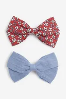2-pack Bow Hair Clips