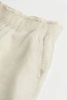Short en lin tissé