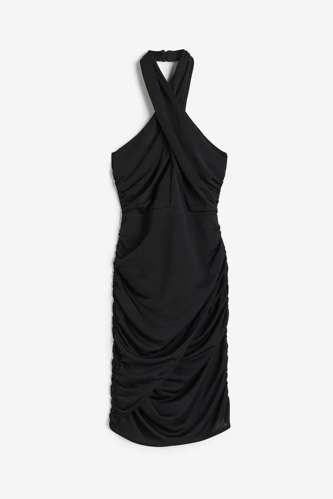 Draped Halterneck Dress