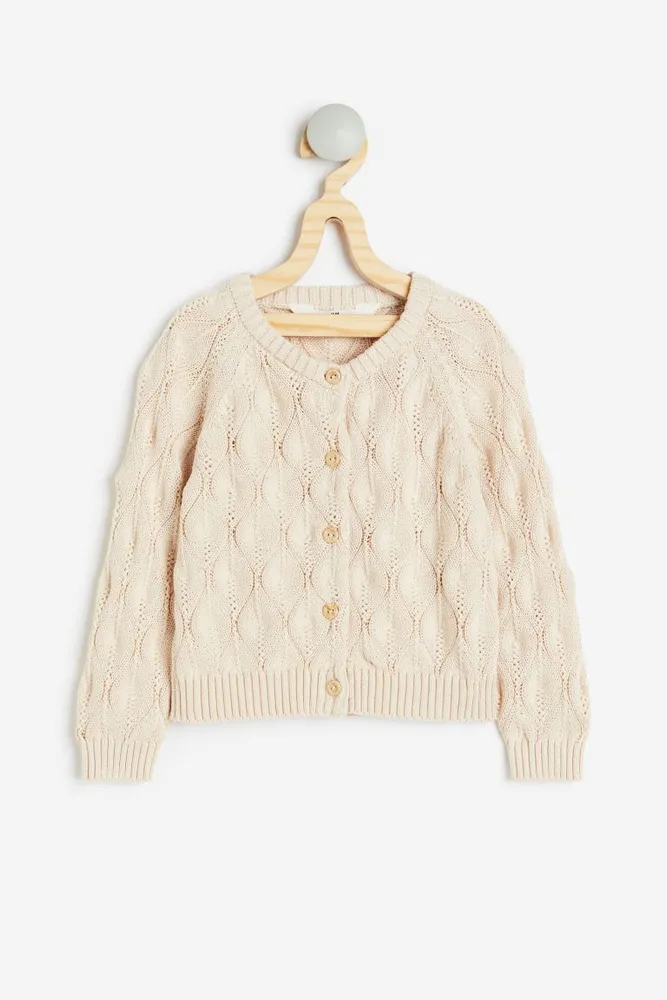 H&M Textured-knit Cardigan