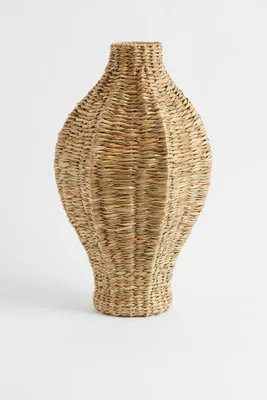 Large Handmade Seagrass Vase