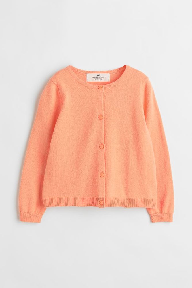 Fine-knit Cotton Cardigan