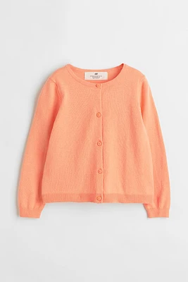 Fine-knit Cotton Cardigan