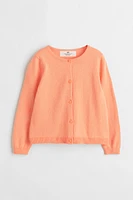 Fine-knit Cotton Cardigan