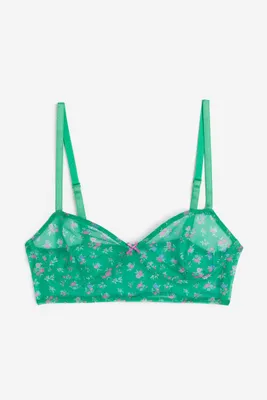 Soft-cup Mesh Bra