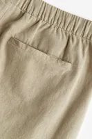 Regular Fit Linen-blend Pants