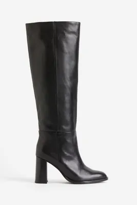 Knee-high Leather Boots