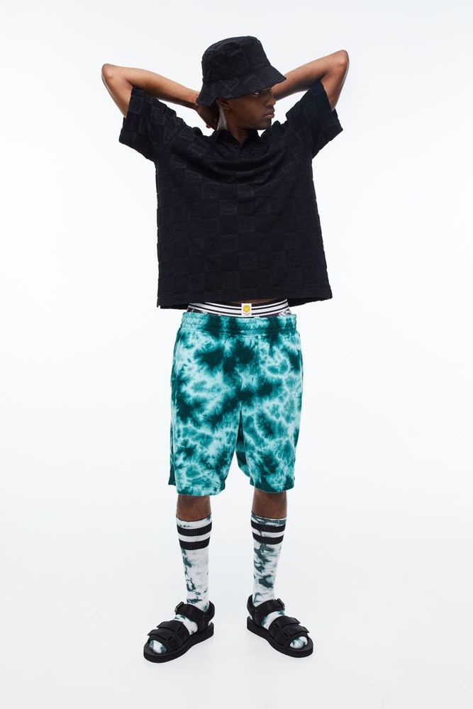 Relaxed Fit Terry Polo Shirt