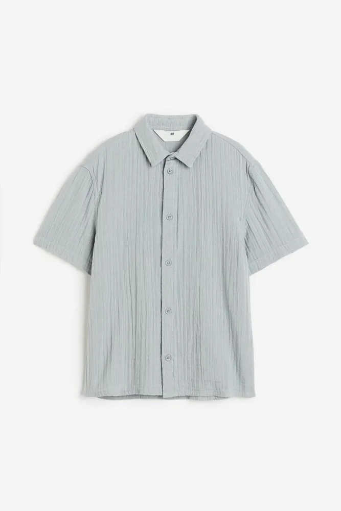 Crinkled Cotton Shirt