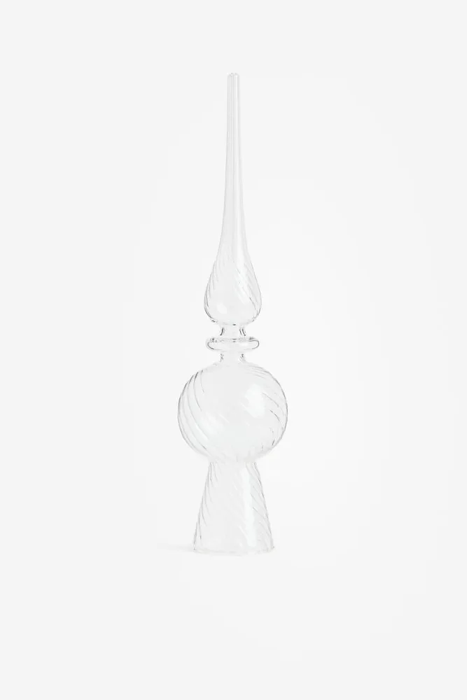 Glass Christmas Tree Topper