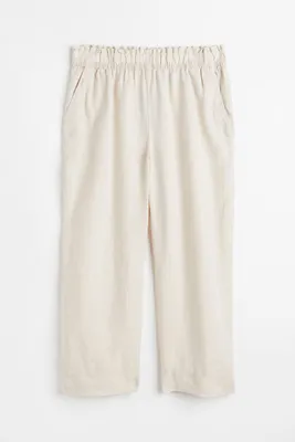 H&M+ Ankle-length Linen Pants