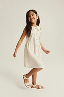 Sleeveless Shirt Dress