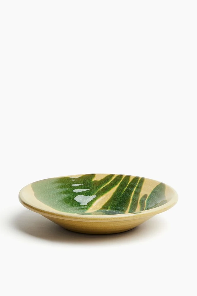 Glazed Terracotta Serving Bowl