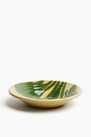 Glazed Terracotta Serving Bowl