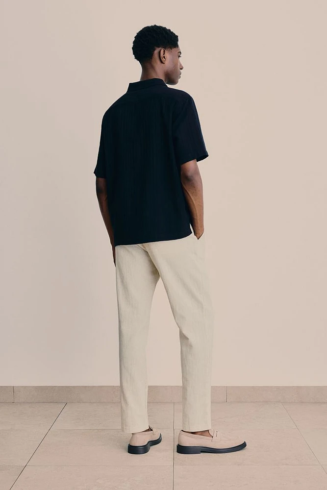 Regular Fit Linen-blend Pants