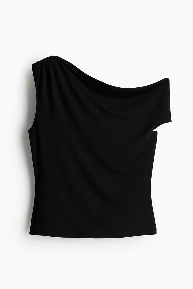 Twist-detail One-shoulder Top