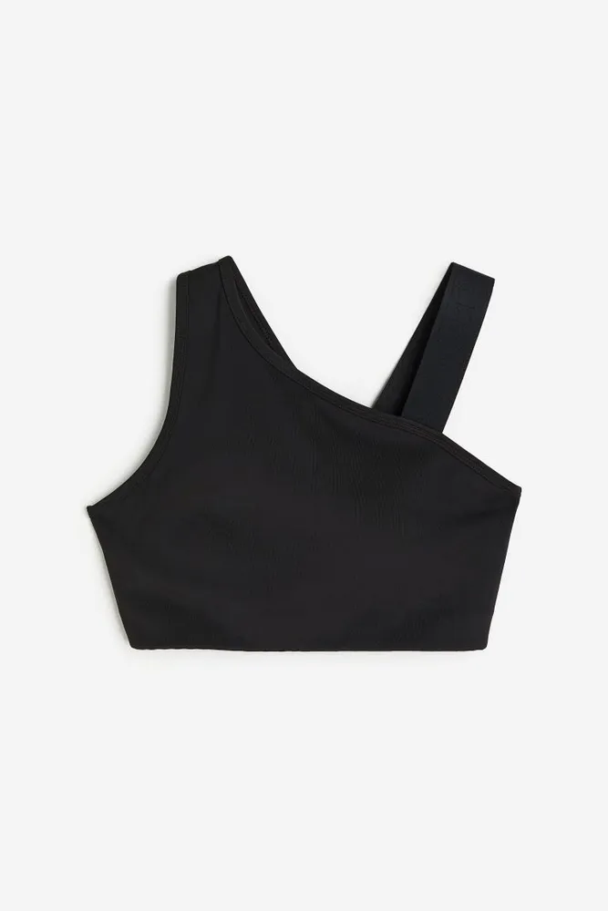 H & M - DryMove Medium Support Sports bra - Black, Compare