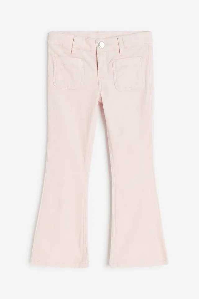 H&M Flared Crushed-velvet Pants