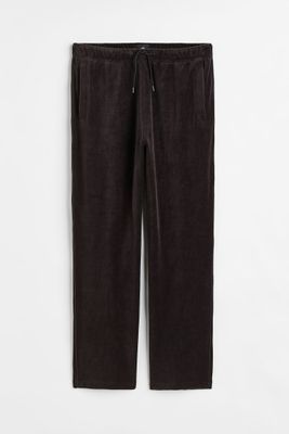 Relaxed Fit Velour Joggers
