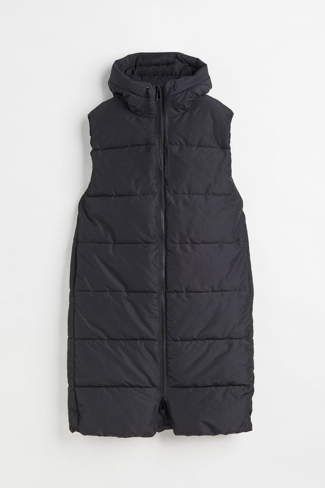 AE Faux Fur Hooded Puffer Vest